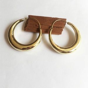 Chunky Brass Hoops